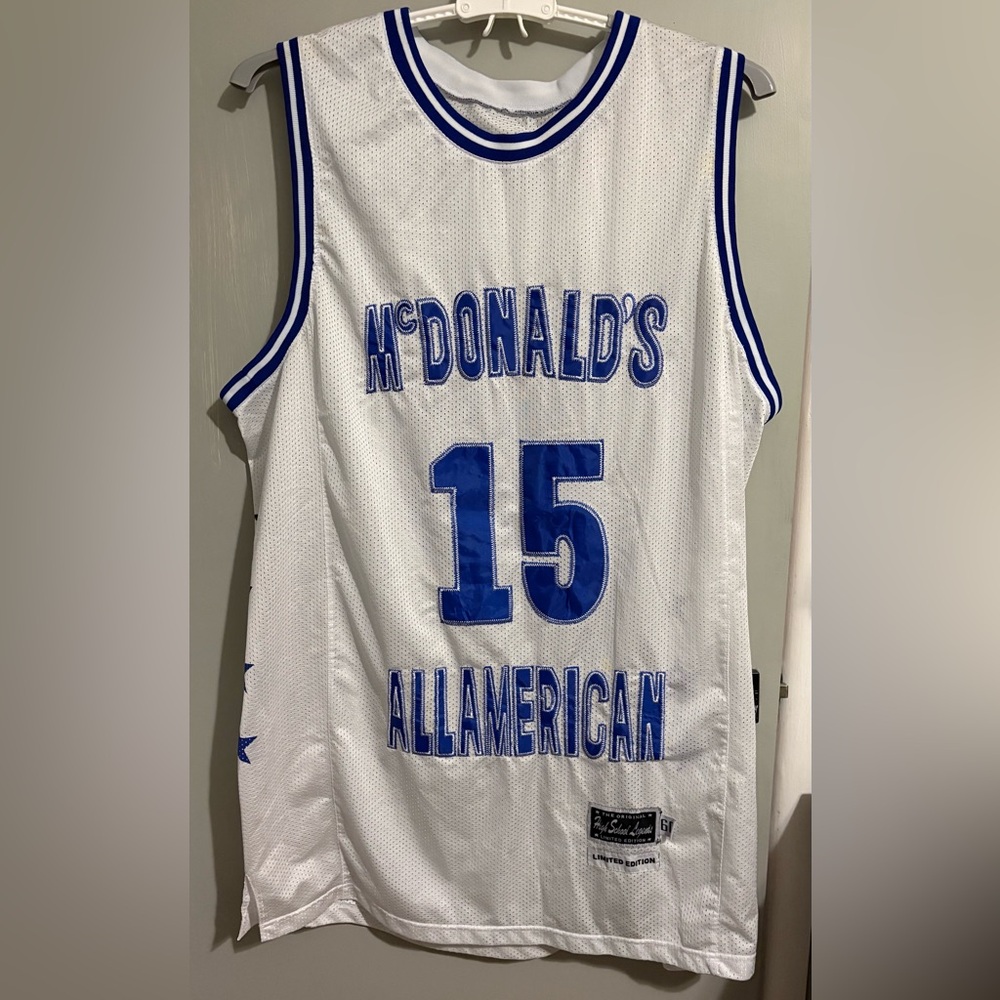 McDonald's White & Blue All American Basketball Jersey - #15